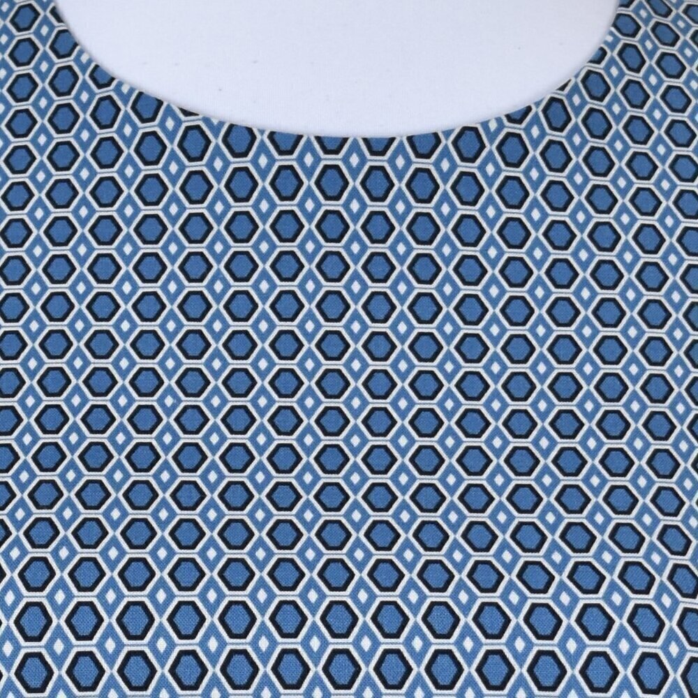 Theory Jatinn Hex Wool Printed Short Sleeve Dress - 2 - Picture 3 of 9